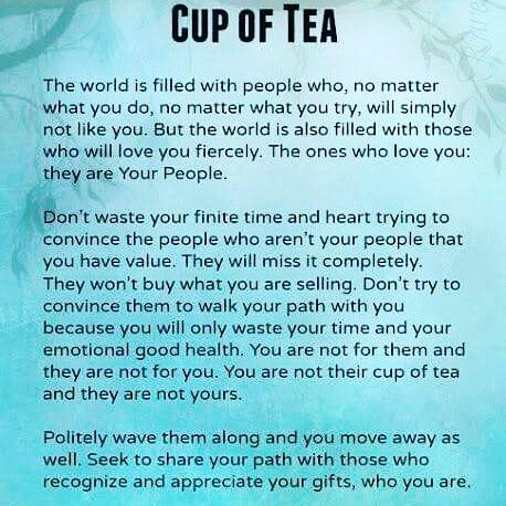 Not Everyone'S Cup Of Tea. | Sunshiny Sa Site